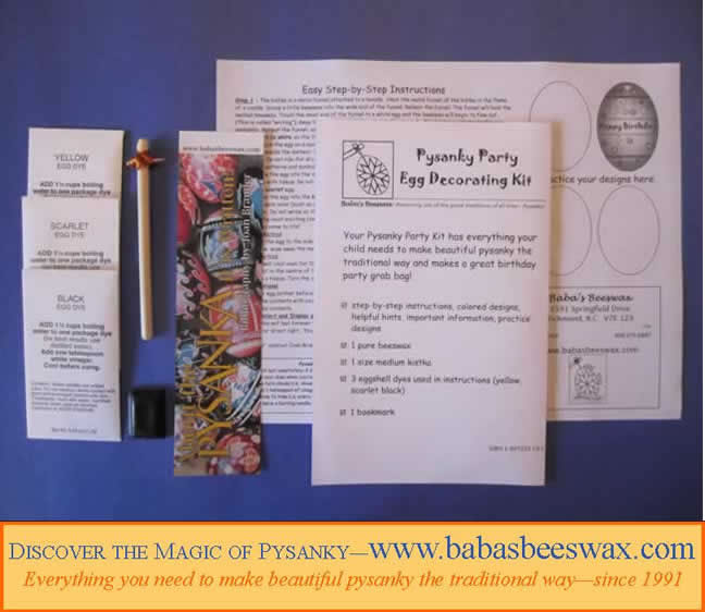 Pysanky Party Kits from www.babasbeeswax.com