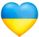 blue and yellow heart